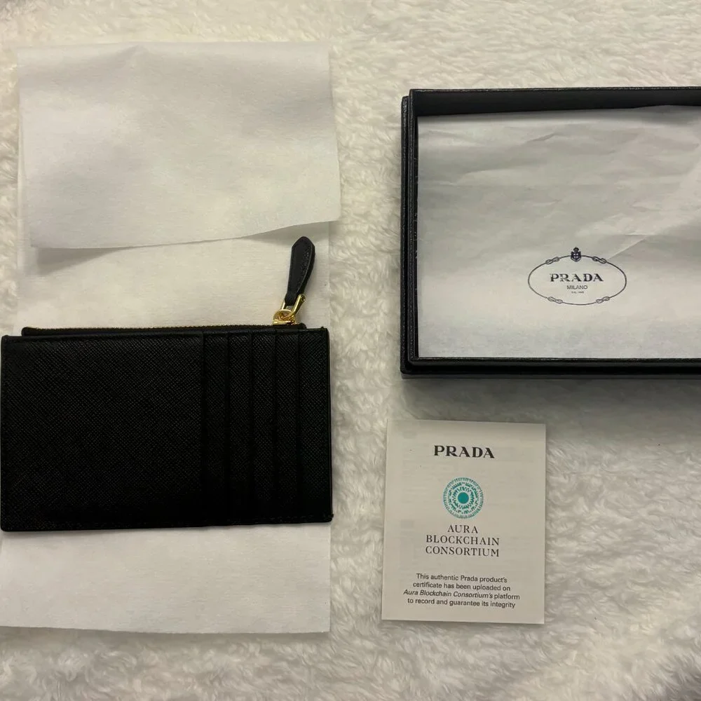 Prada Saffiano Leather Card Holder - Picture 3 of 8